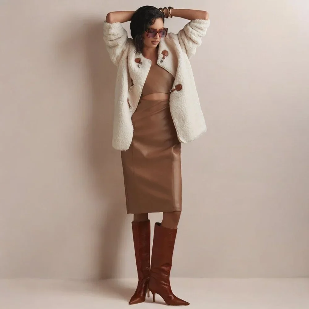 NWT 7 for all mankind Sherpa Jacket - Picture 8 of 10